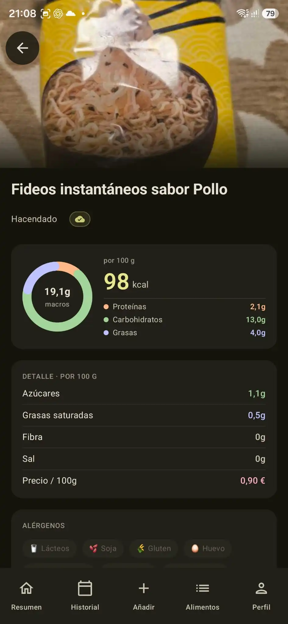 Calorie Monitor food log