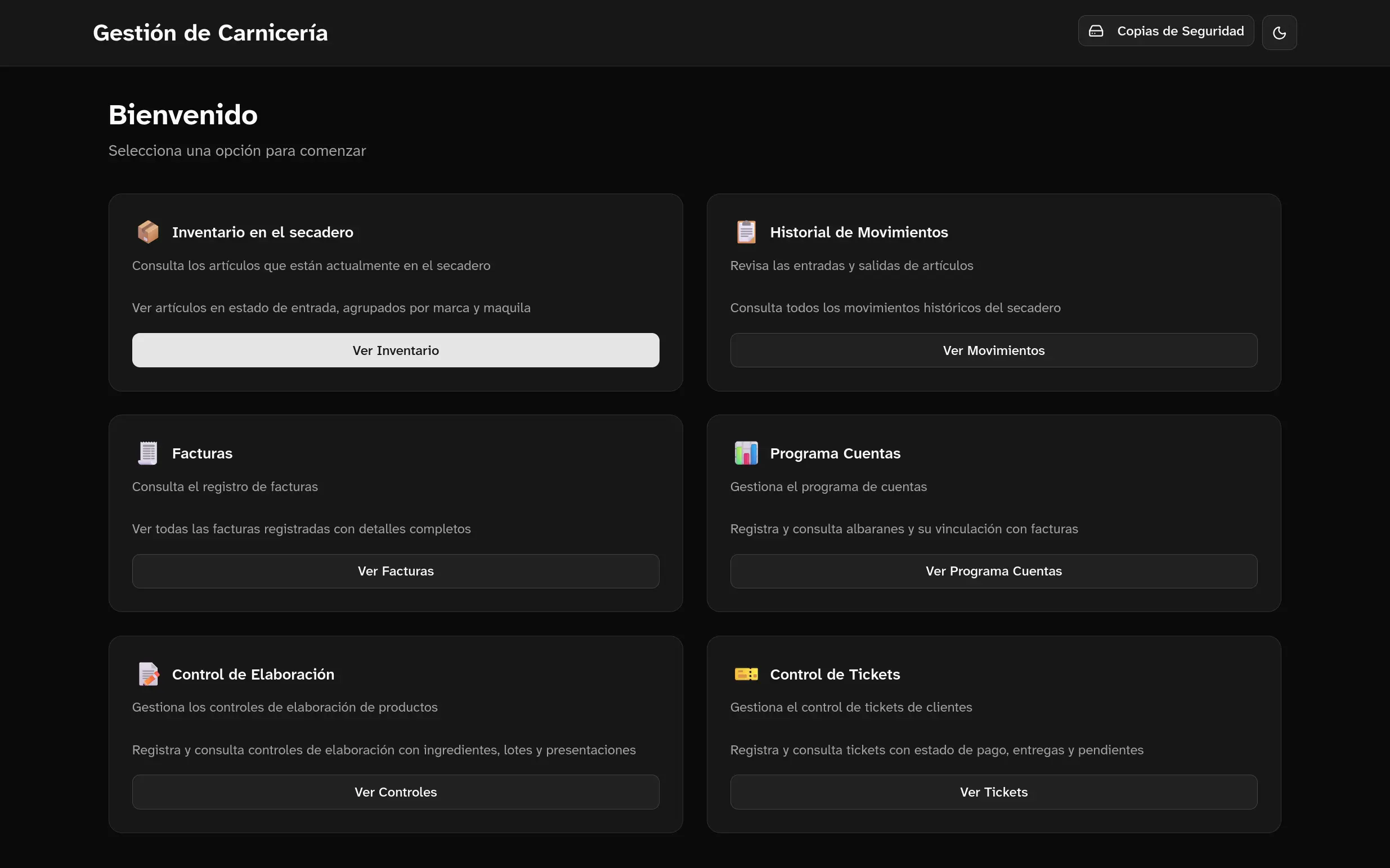 Carnicería App screen 6