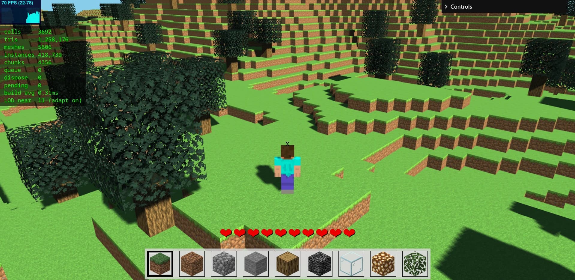 MinaCubo Redux voxel world